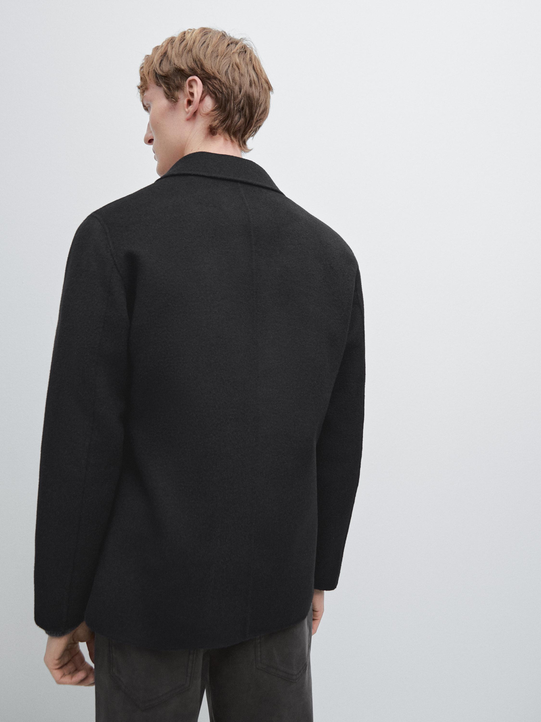 Blazer double épaisseur en laine mélangée